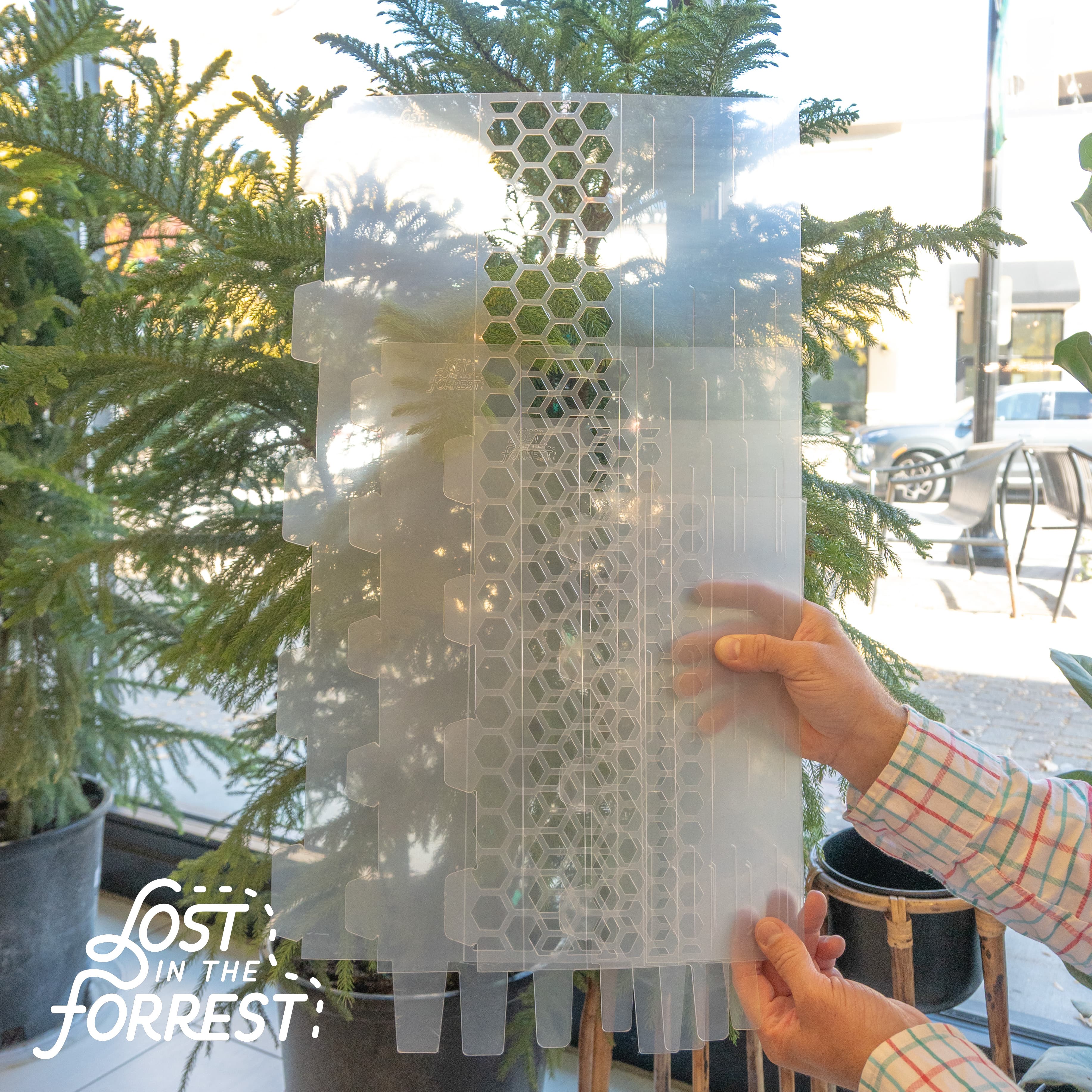 Fillable pole ready to be formed and filled